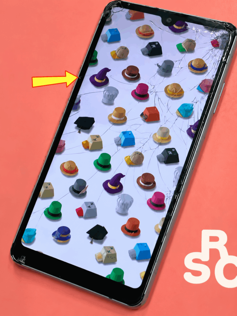 Xperia AceⅡ画面割れ
修理前の写真